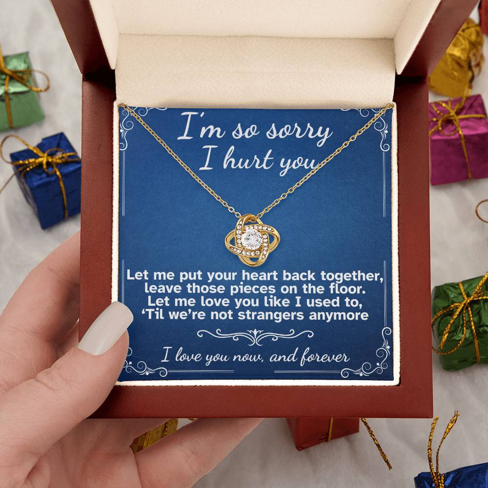 I'm Sorry I Hurt You- Love Knot Necklace