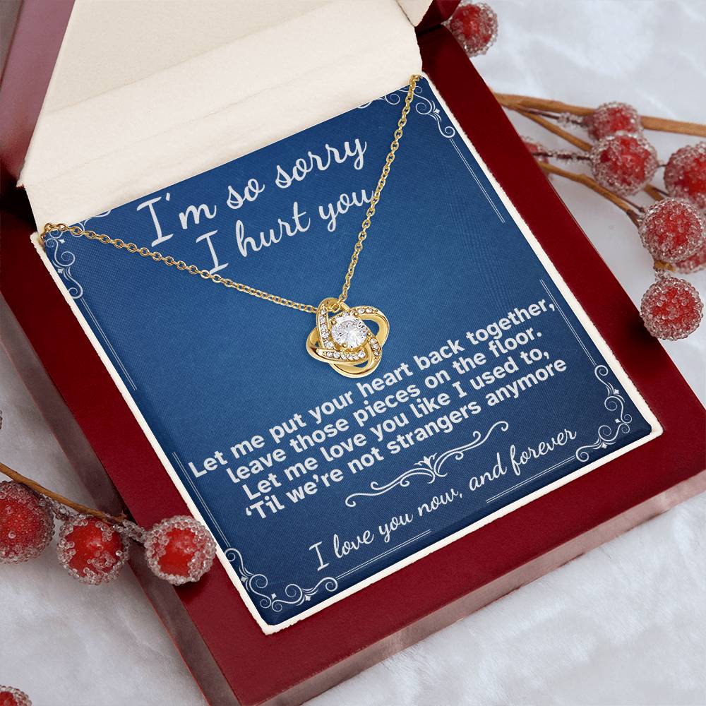 I'm Sorry I Hurt You- Love Knot Necklace