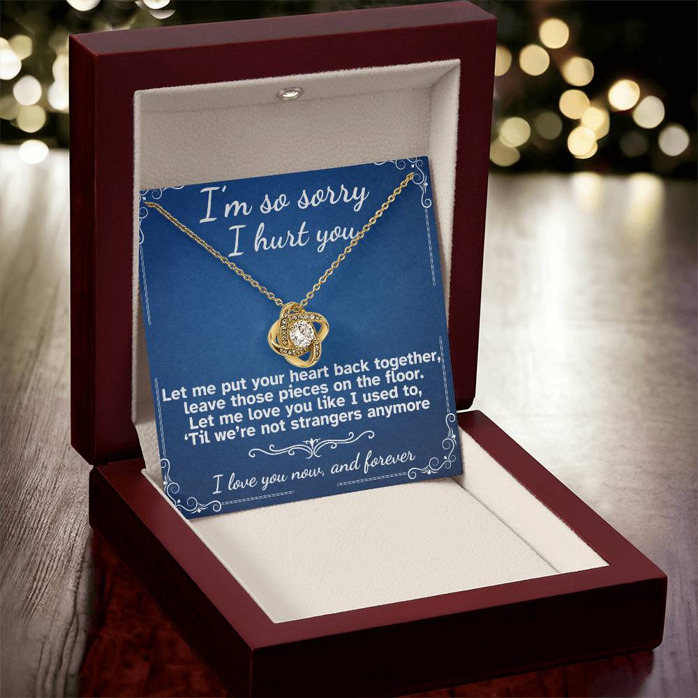 I'm Sorry I Hurt You- Love Knot Necklace