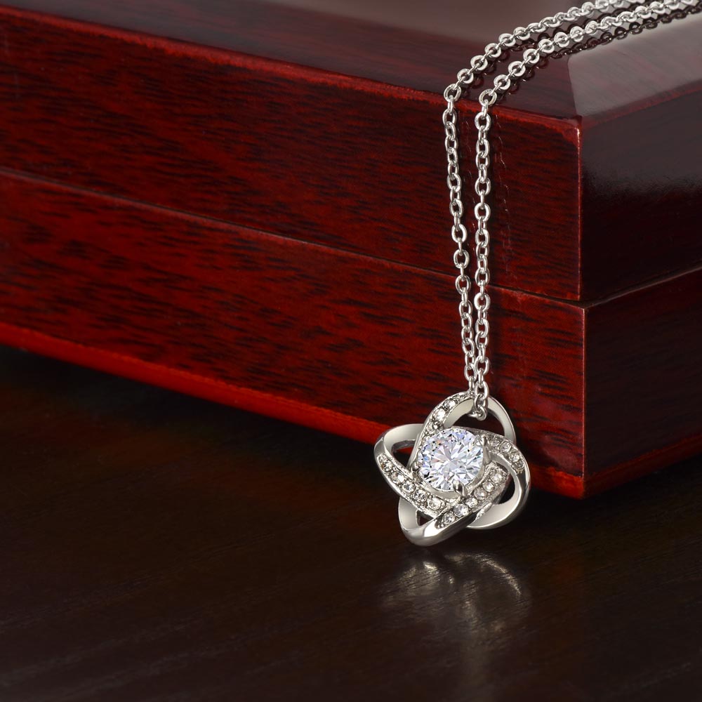 Beautiful Love Knot necklace for your Greatest Catch!