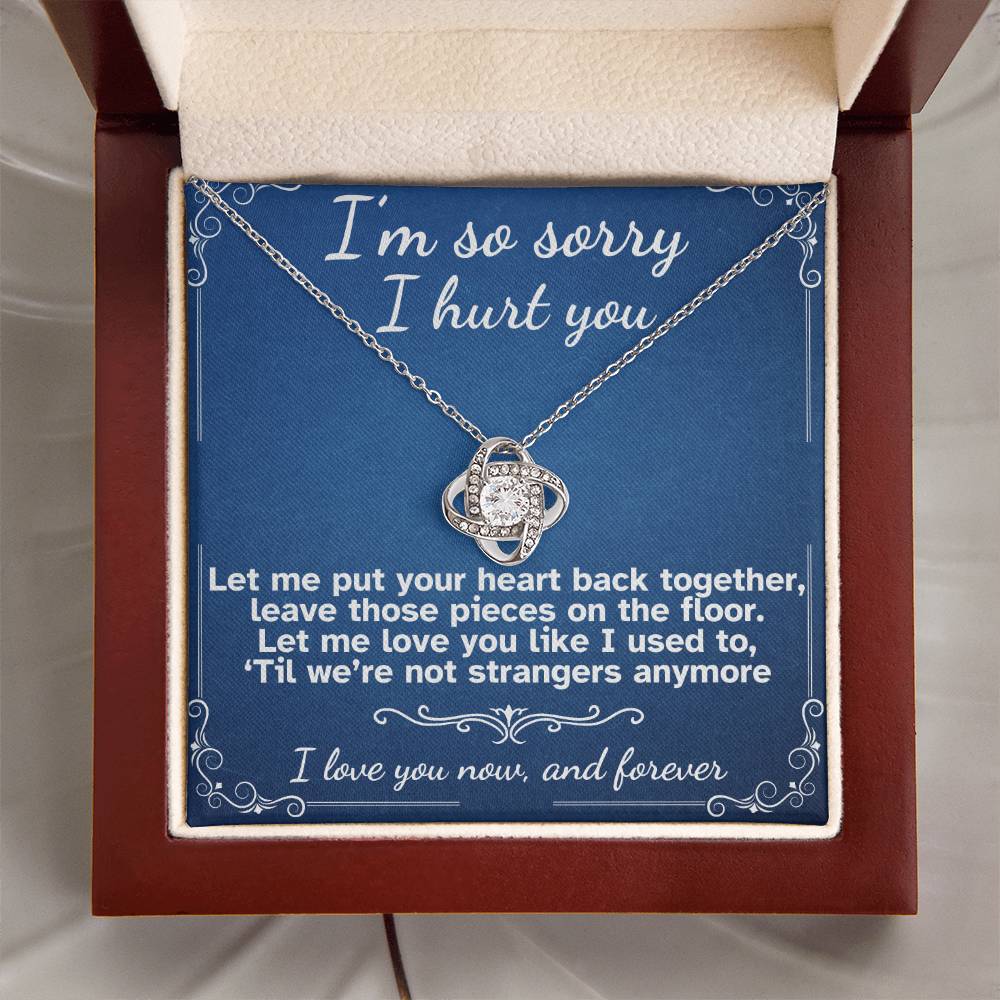 I'm Sorry I Hurt You- Love Knot Necklace