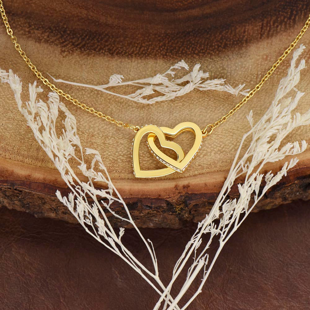 To My Princess Interlocking Hearts Necklace-You are my happily ever after.