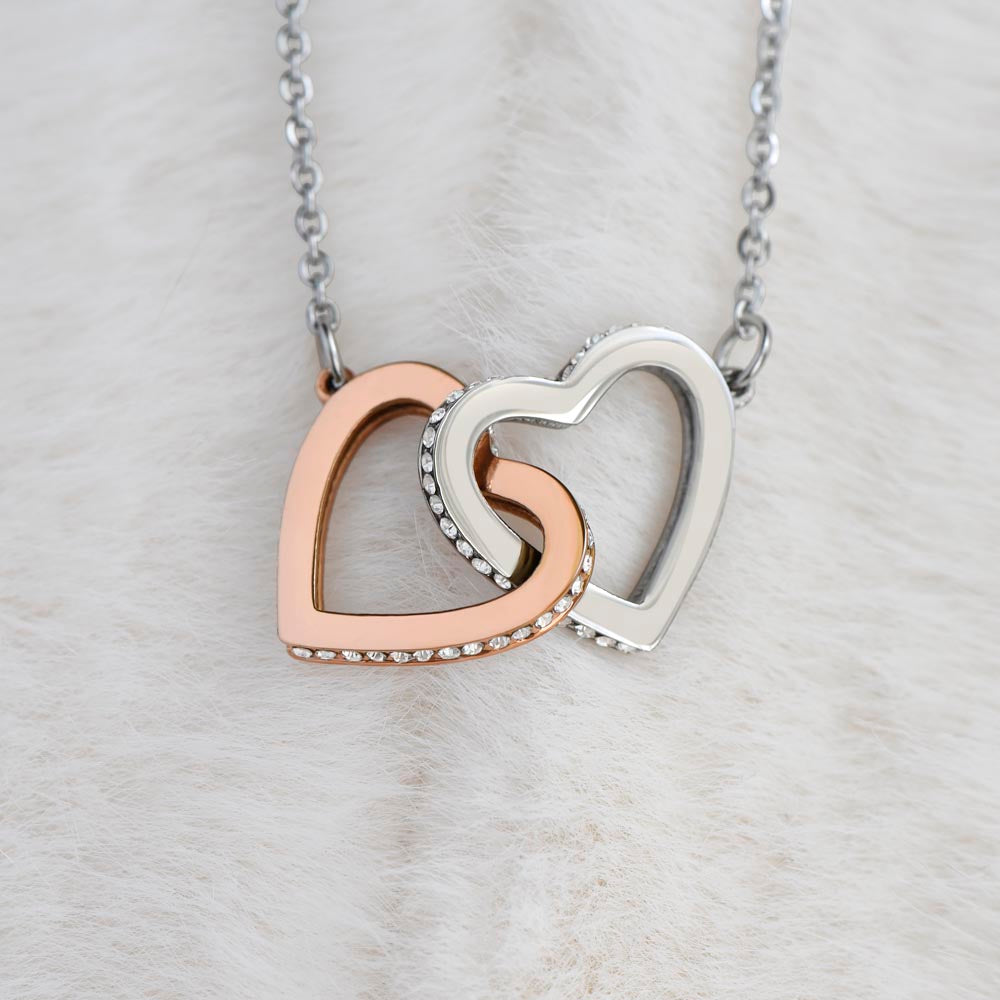 To My Princess Interlocking Hearts Necklace-You are my happily ever after.