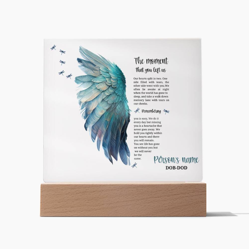 Remember your Cherished Angel: beautiful personalized memorial for a lost child, gone but never forgotten.