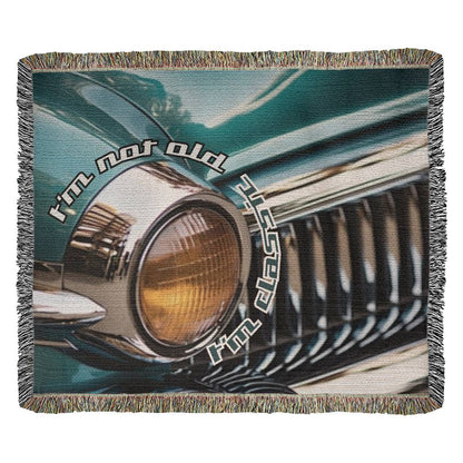 "Classic Ride" Dad or Grandpa Heirloom woven blanket