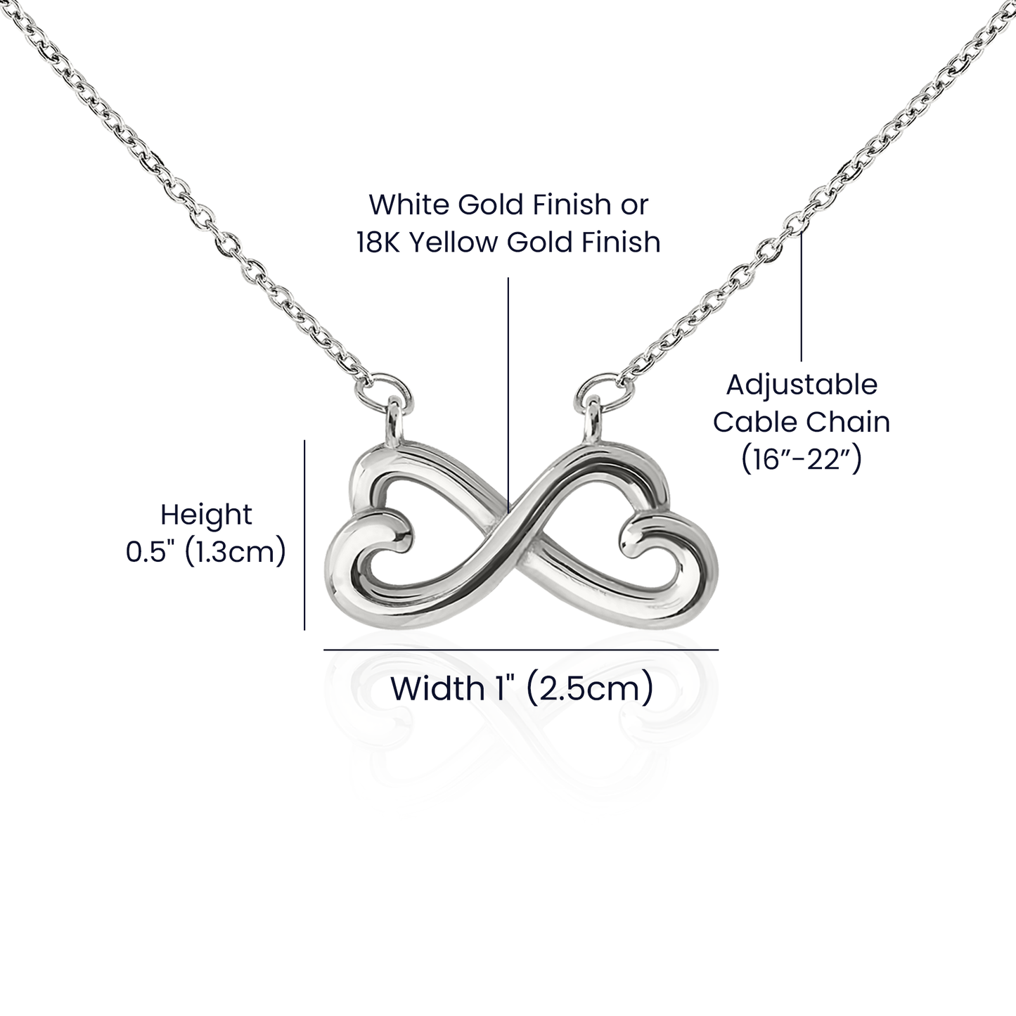 Endless Love Infinity Double Heart Necklace- Celebrate Your Unique Love Story