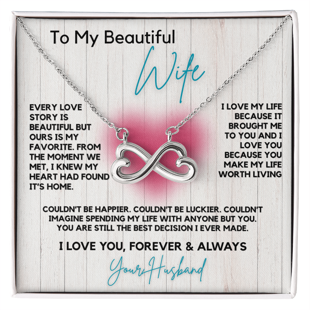Endless Love Infinity Double Heart Necklace- Celebrate Your Unique Love Story