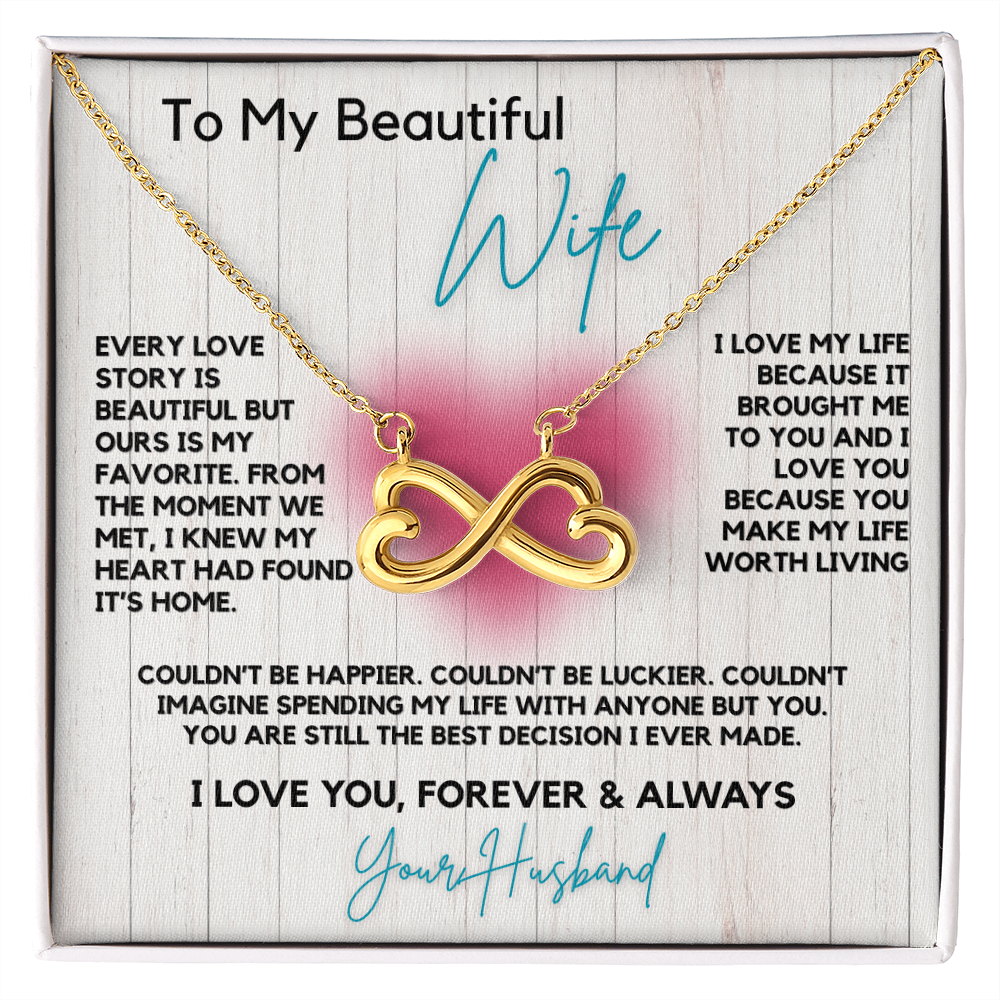 Endless Love Infinity Double Heart Necklace- Celebrate Your Unique Love Story