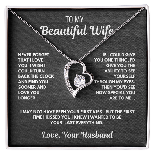 Forever Love Heart Necklace-for your beautiful wife