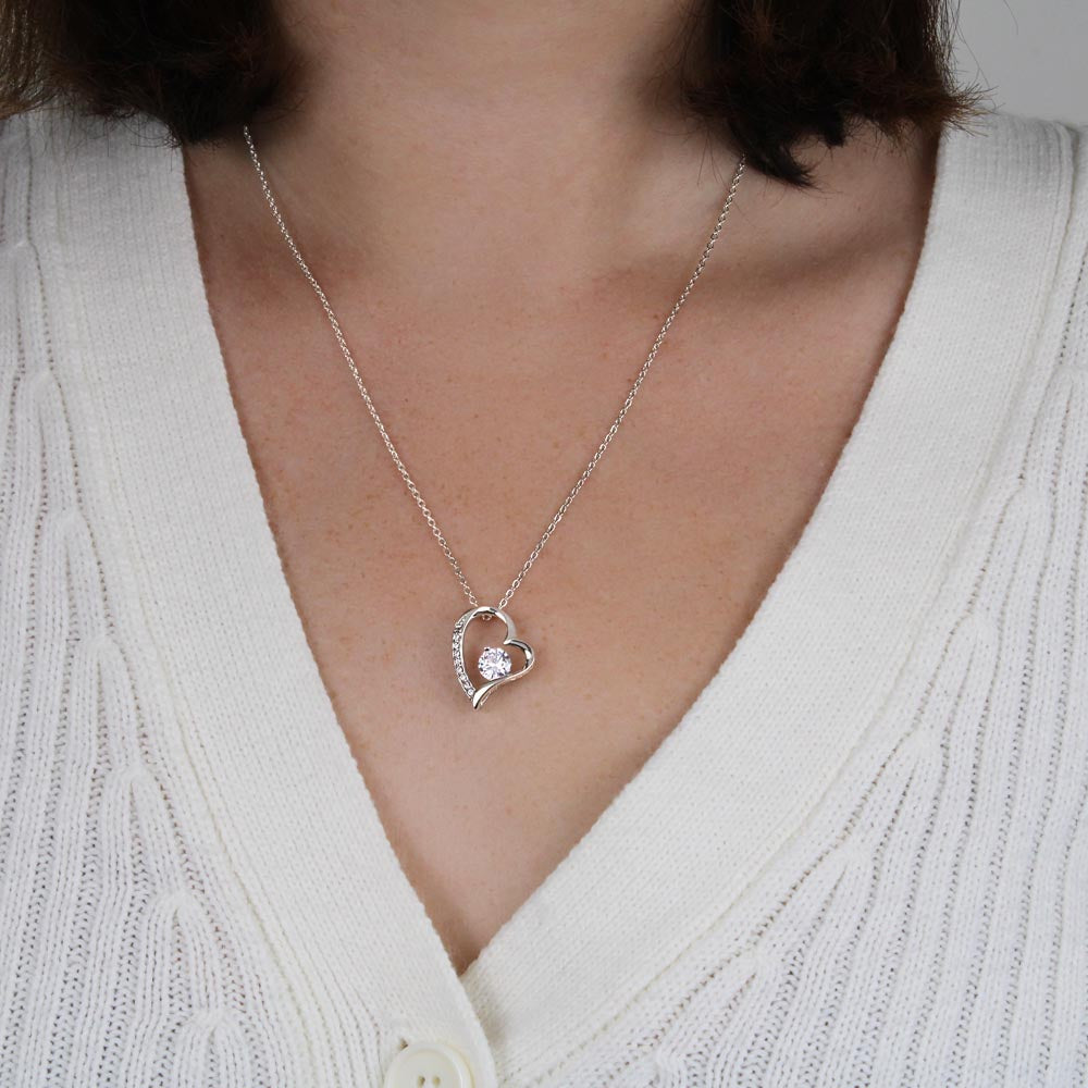 Forever Love Heart Necklace for your Daughter-she'll always be your Baby Girl