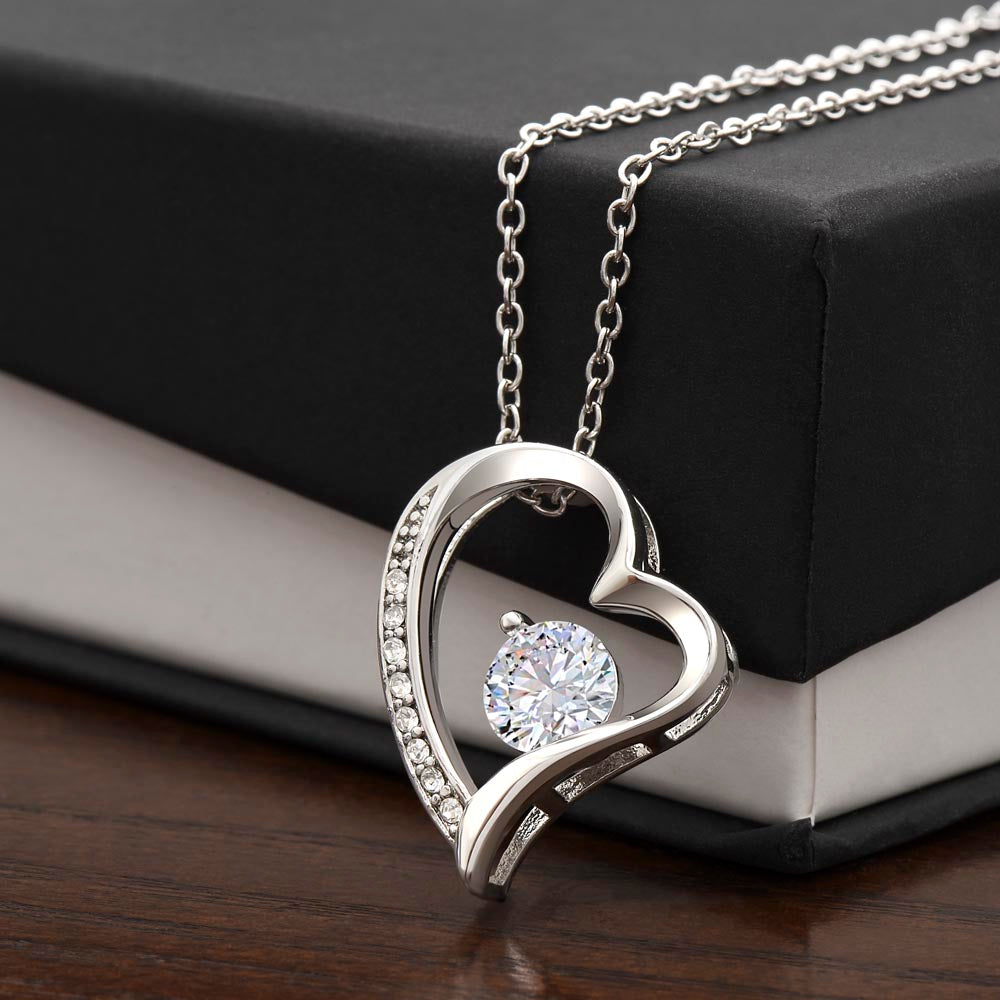 Forever Love Heart Necklace for your Daughter-she'll always be your Baby Girl