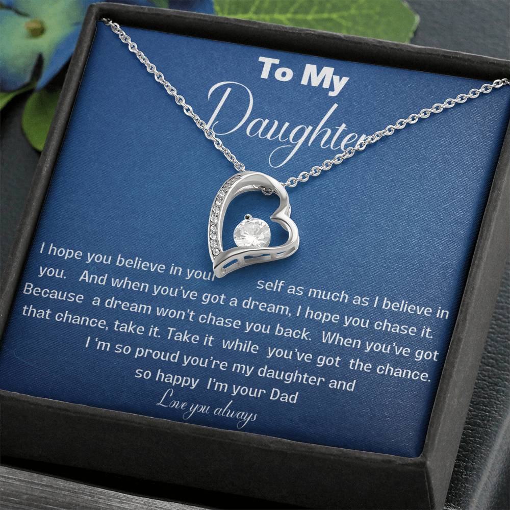 Beautiful solitaire heart necklace for your daughter