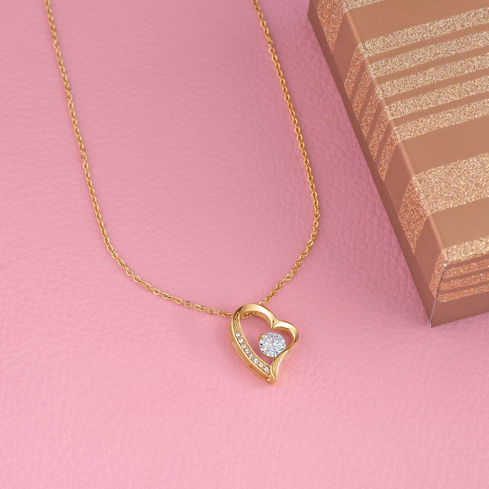 Beautiful solitaire heart necklace for your daughter