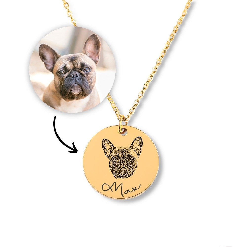 Pet Portrait Necklace - keep them close to your heart every day