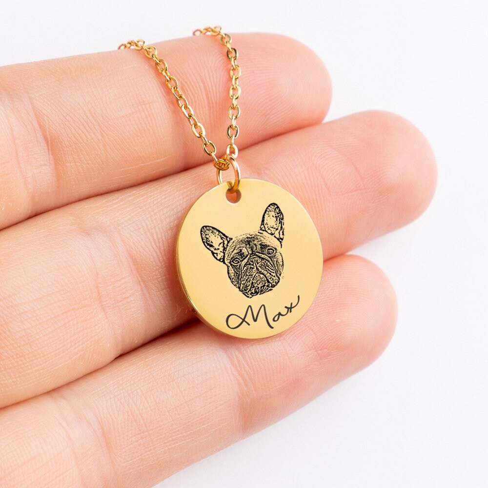 Pet Portrait Necklace - keep them close to your heart every day