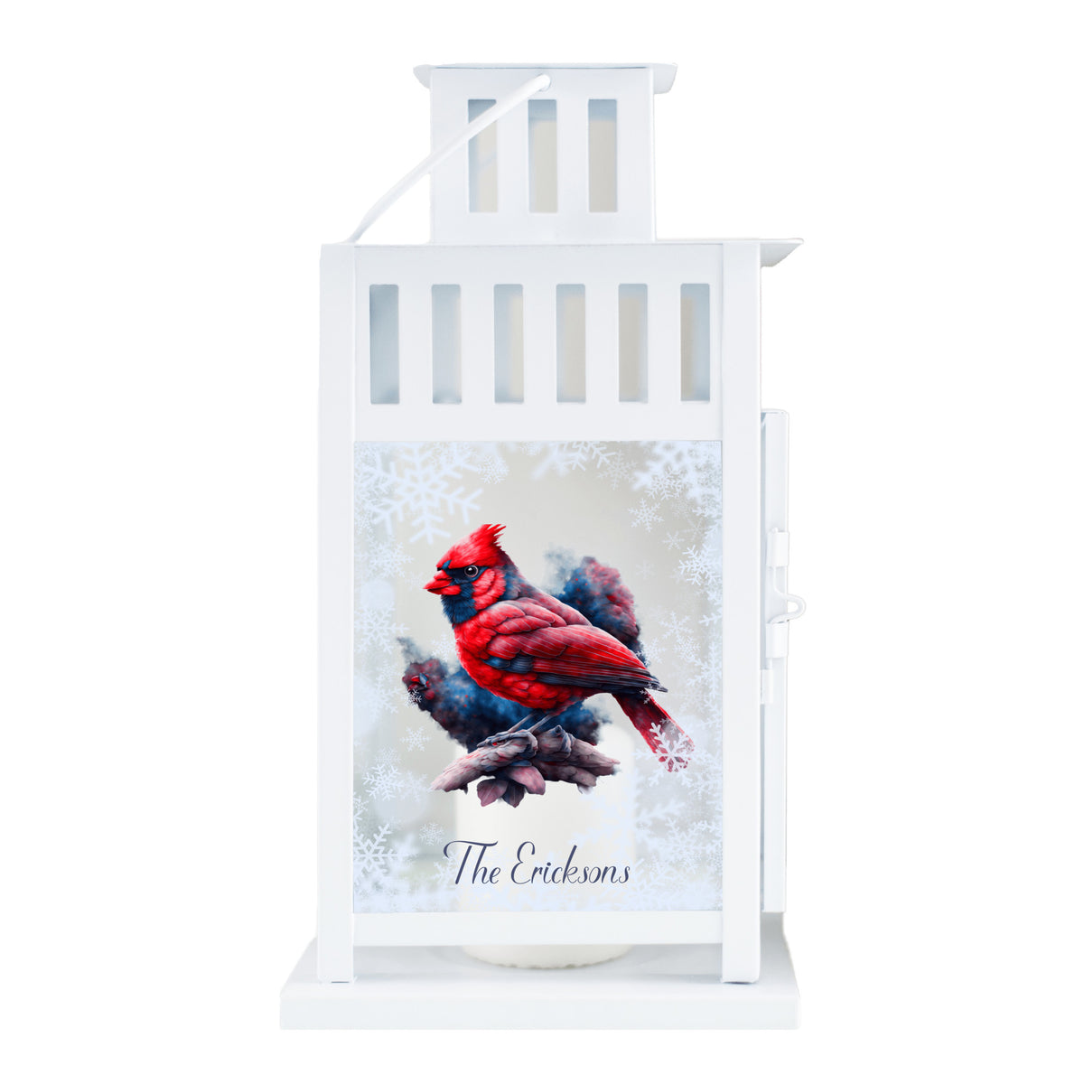 Personalized Cardinal Lantern-beautiful Christmas decoration!