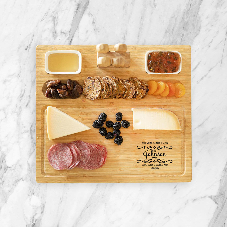 Personalized Family Charcuterie Board-add all the family names (even the dog!)