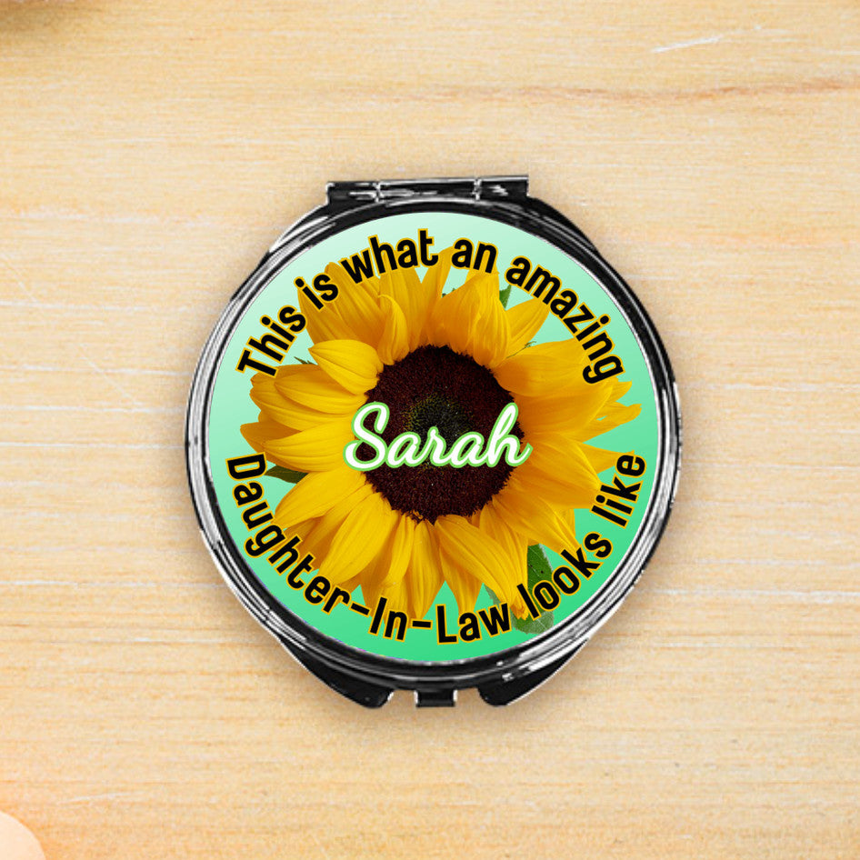 Personalized Compact Mirror for your amazing Daughter-In-Law!