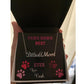 Pitbull Mom necklace with personalized message card from your pibble!