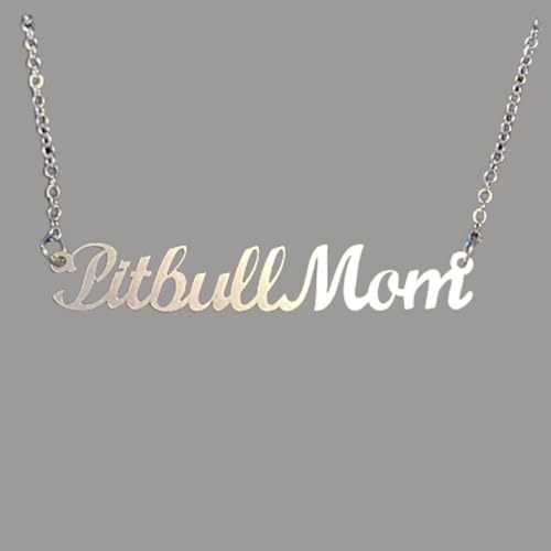 Pitbull Mom necklace with personalized message card from your pibble!