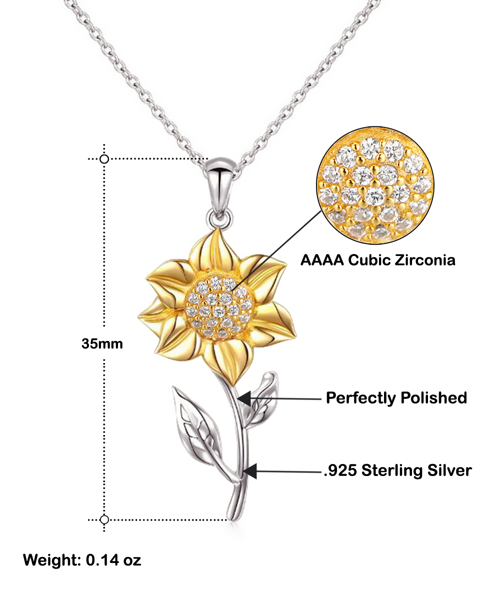 Psalms 46:5 Sunflower Necklace for your Amazing Wife