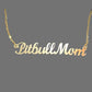 Pitbull Mom necklace with personalized message card from your pibble!