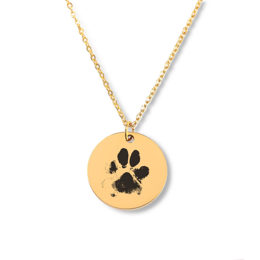 Personalized Paw Print Necklace