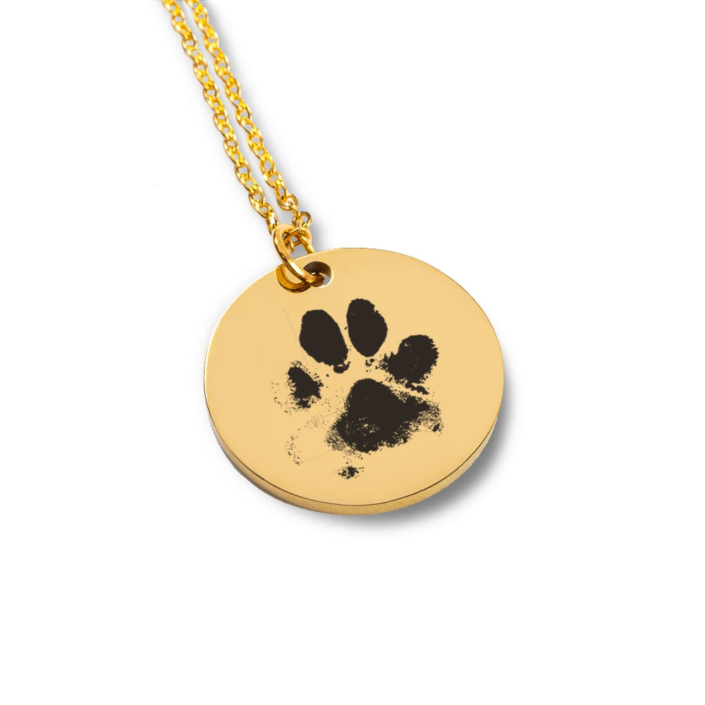 Personalized Paw Print Necklace