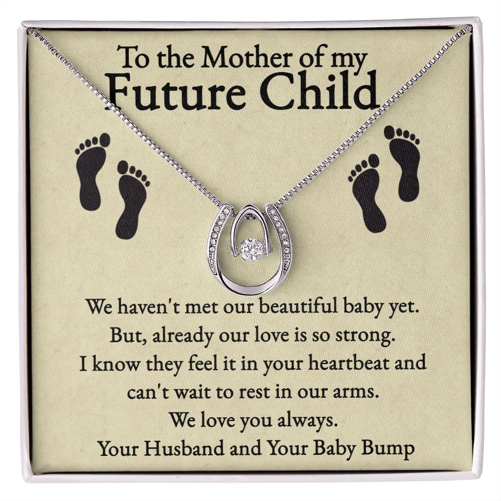 Heart held within pendant-Beautiful Mother's Day gift for the Mom-to-Be