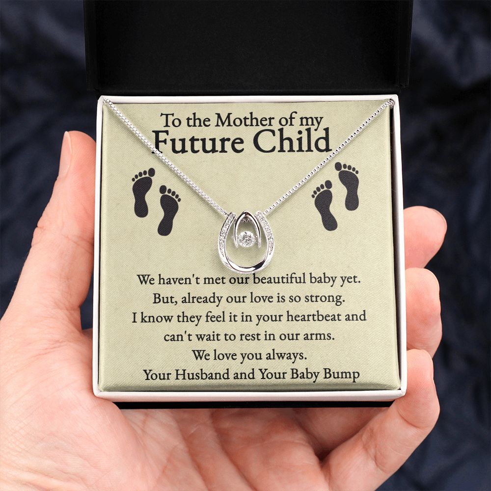 Heart held within pendant-Beautiful Mother's Day gift for the Mom-to-Be
