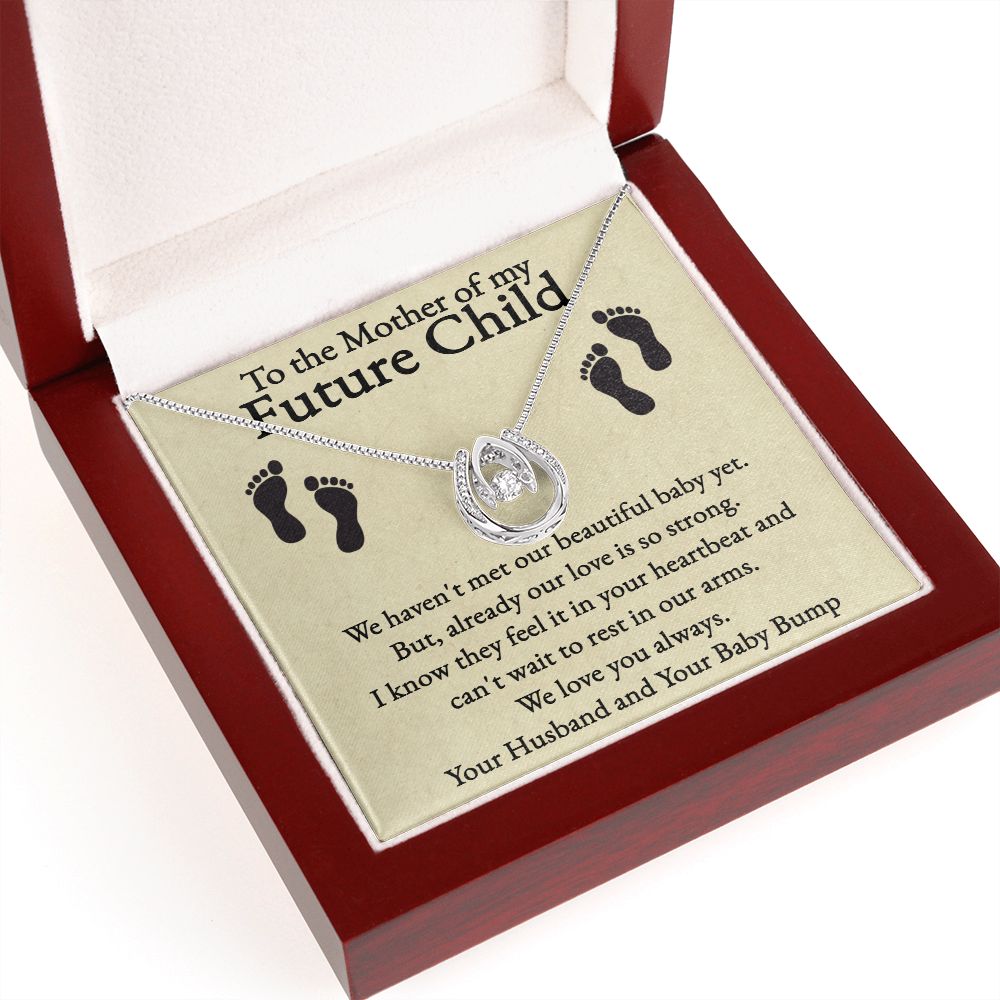 Heart held within pendant-Beautiful Mother's Day gift for the Mom-to-Be