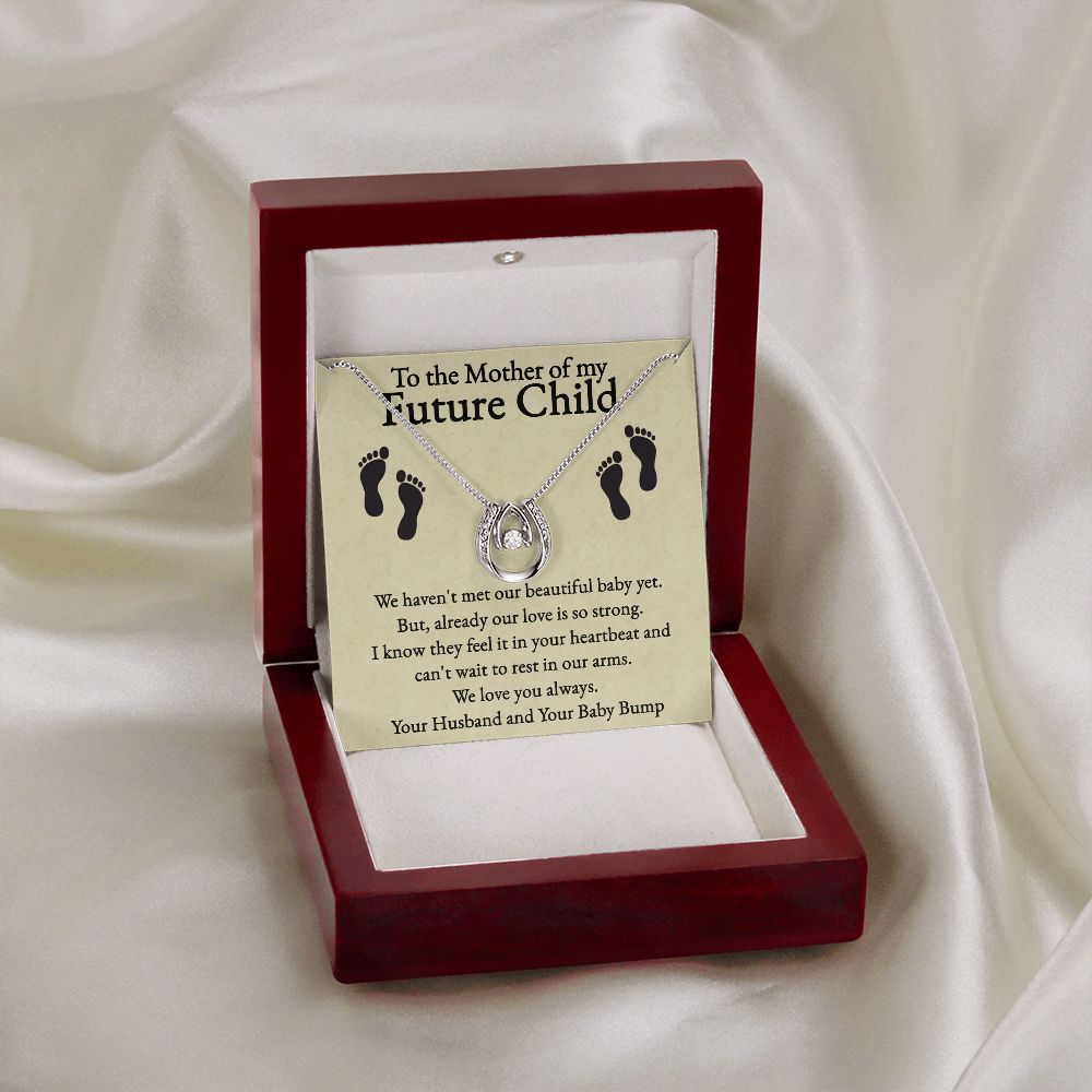 Heart held within pendant-Beautiful Mother's Day gift for the Mom-to-Be