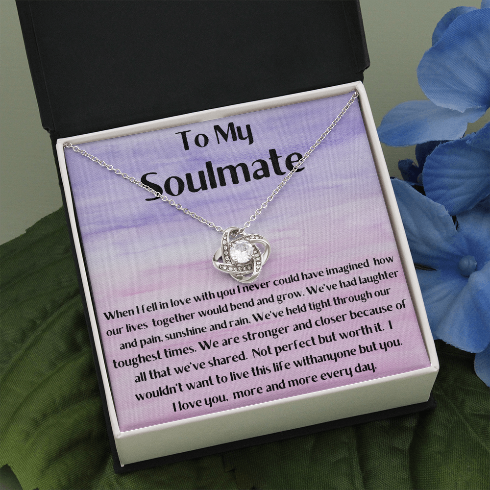 Soulmate necklace. Wife girlfriend necklace, Valentine's day gift for wife, gift for girlfriend, wife gift, girlfriend gift, necklace for wife