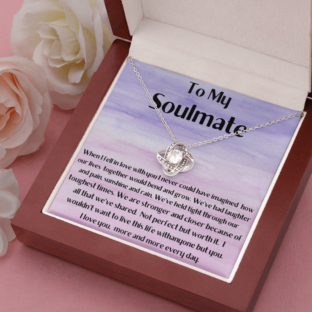 Soulmate necklace. Wife girlfriend necklace, Valentine's day gift for wife, gift for girlfriend, wife gift, girlfriend gift, necklace for wife
