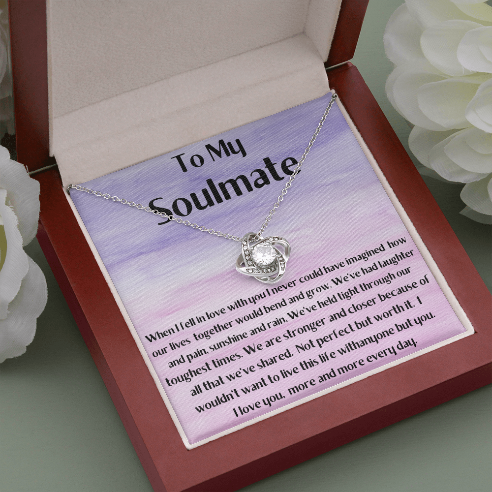 Soulmate necklace. Wife girlfriend necklace, Valentine's day gift for wife, gift for girlfriend, wife gift, girlfriend gift, necklace for wife