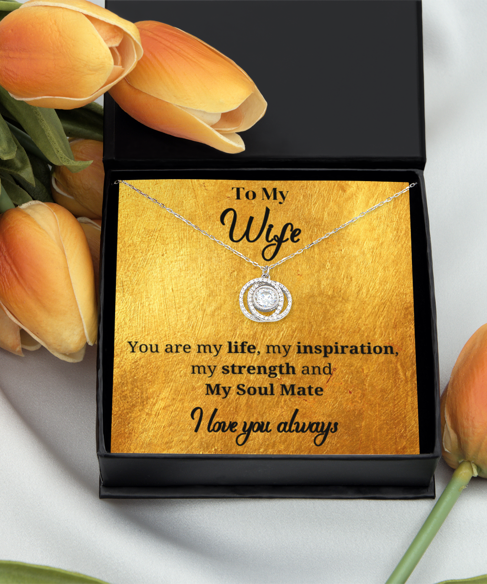 Stunning Interlinking circles necklace for your Beautiful Wife