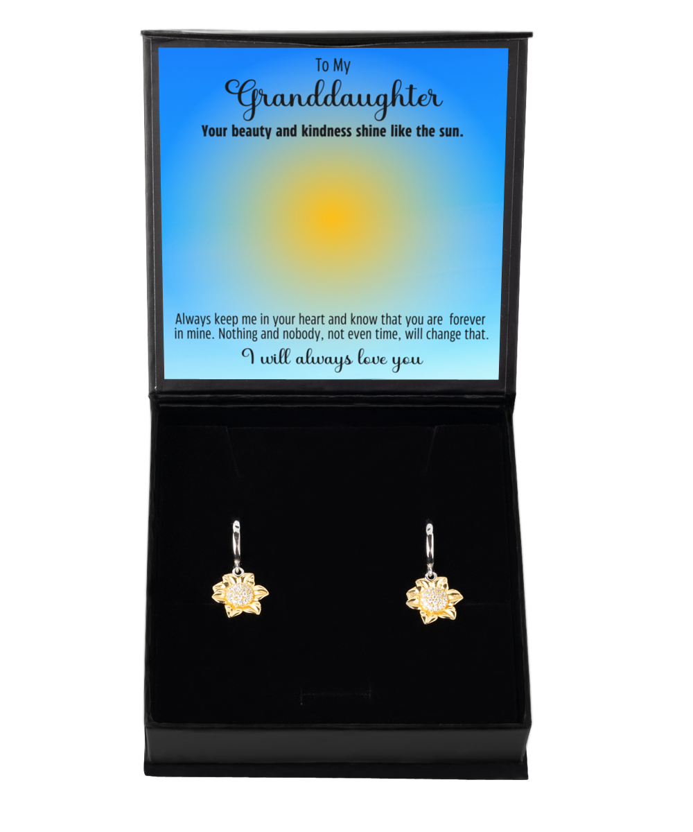 Sunflower earrings for your granddaughter