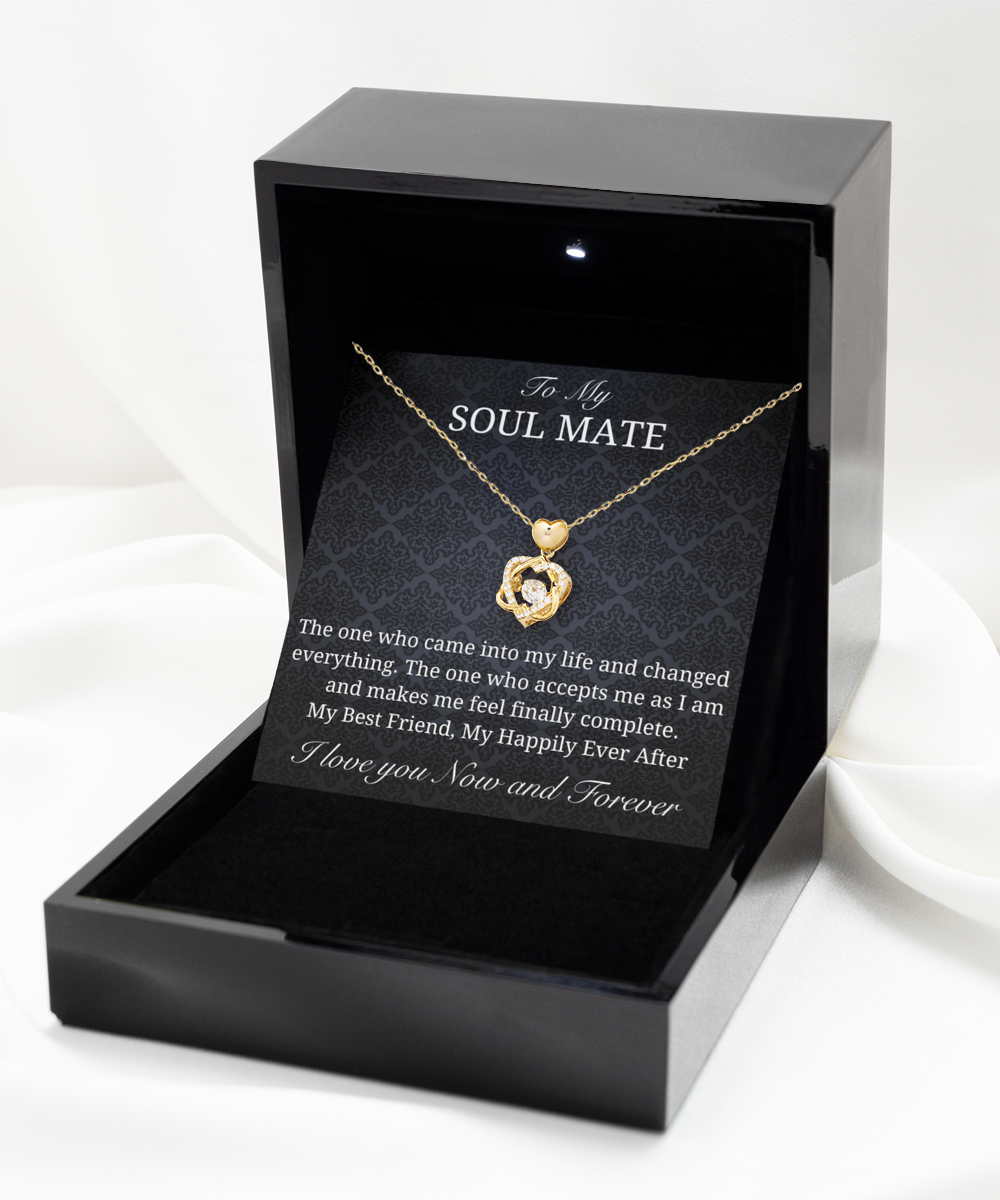 Beautiful Love Knot necklace -For Your Soul Mate