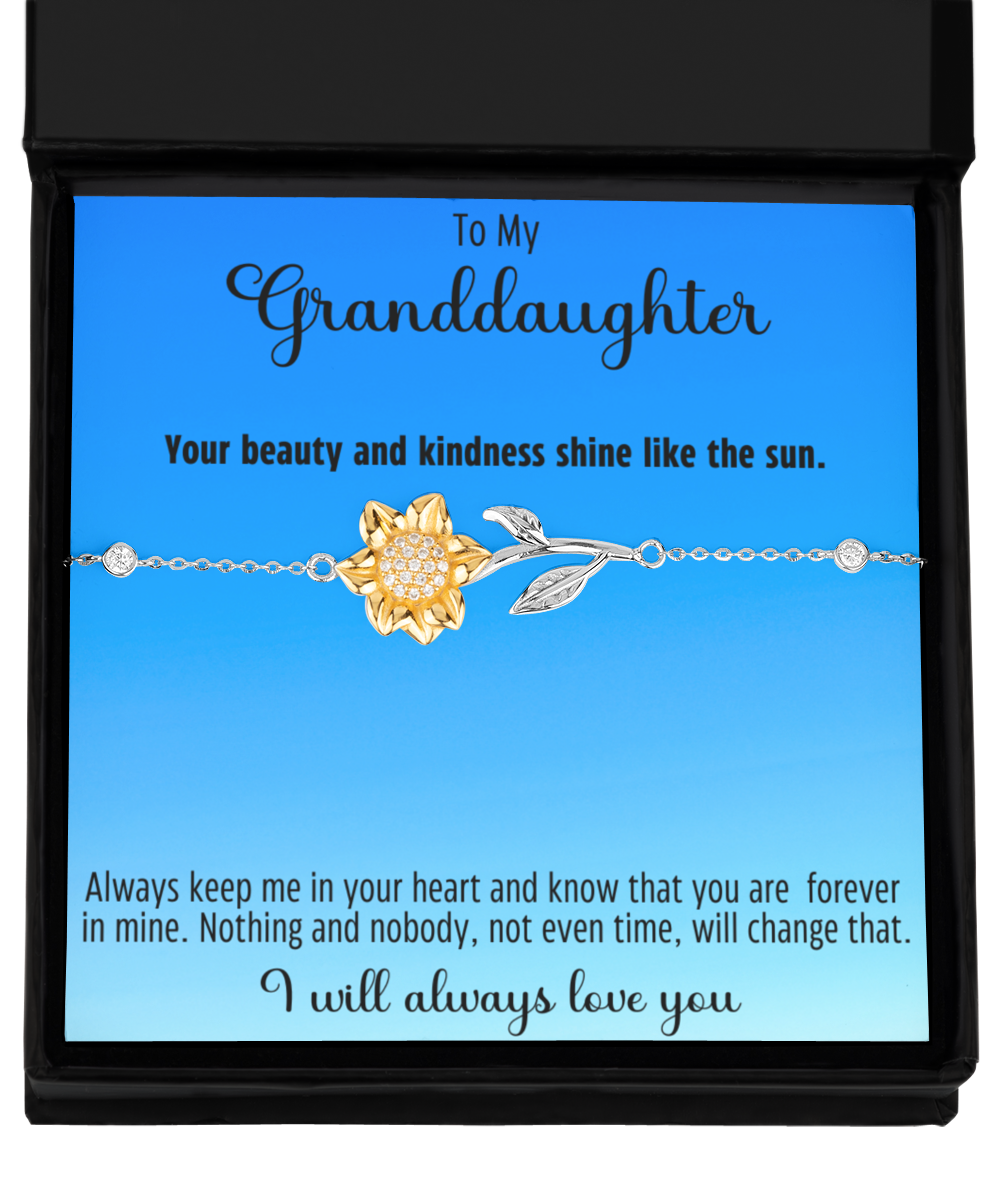 Sunflower bracelet for your granddaughter