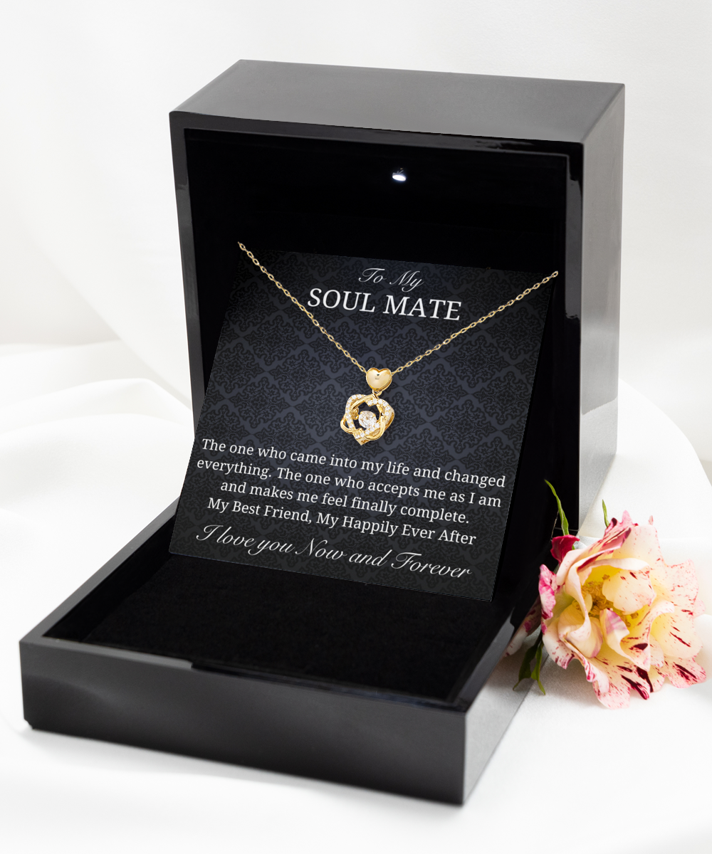 Beautiful Love Knot necklace -For Your Soul Mate