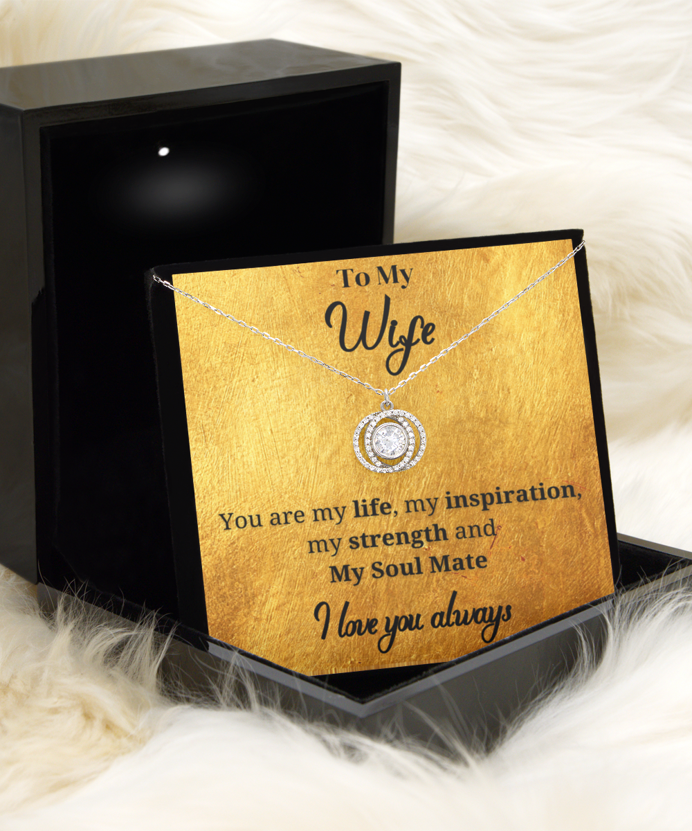 Stunning Interlinking circles necklace for your Beautiful Wife