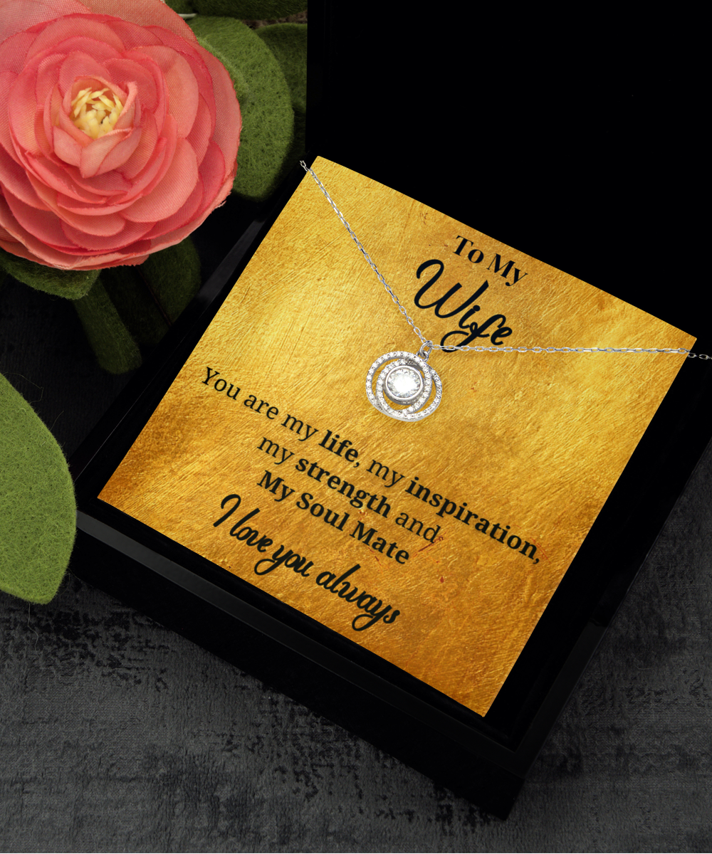 Stunning Interlinking circles necklace for your Beautiful Wife