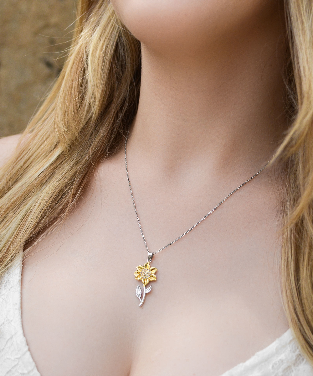 Sunflower Necklace for Your Granddaughter