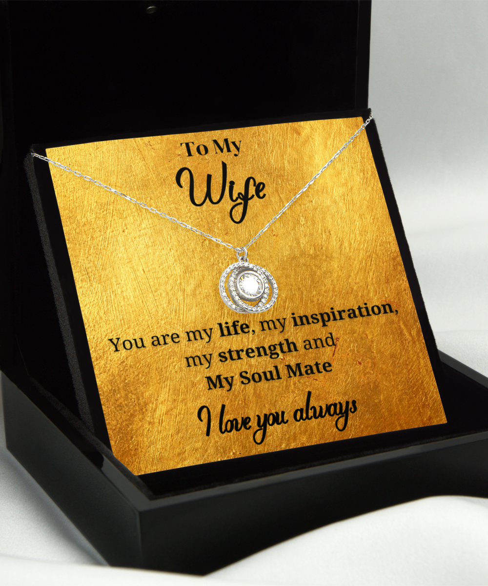 Stunning Interlinking circles necklace for your Beautiful Wife