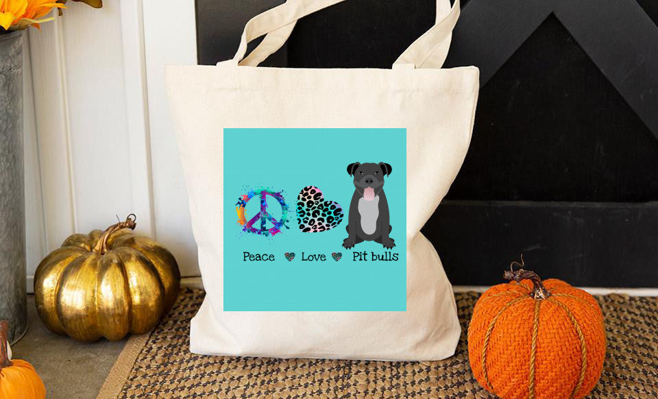 Peace, Love and Pit bulls! Pitbull mom gift. Perfect for dog mom