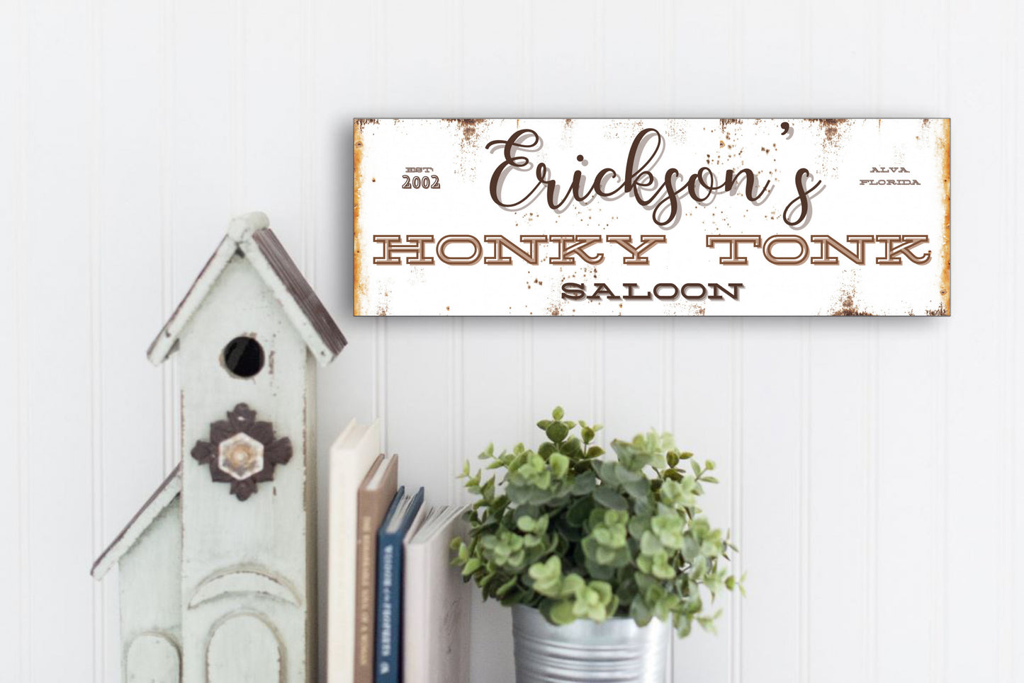 Personalized Honky Tonk Saloon sign - Great gift!