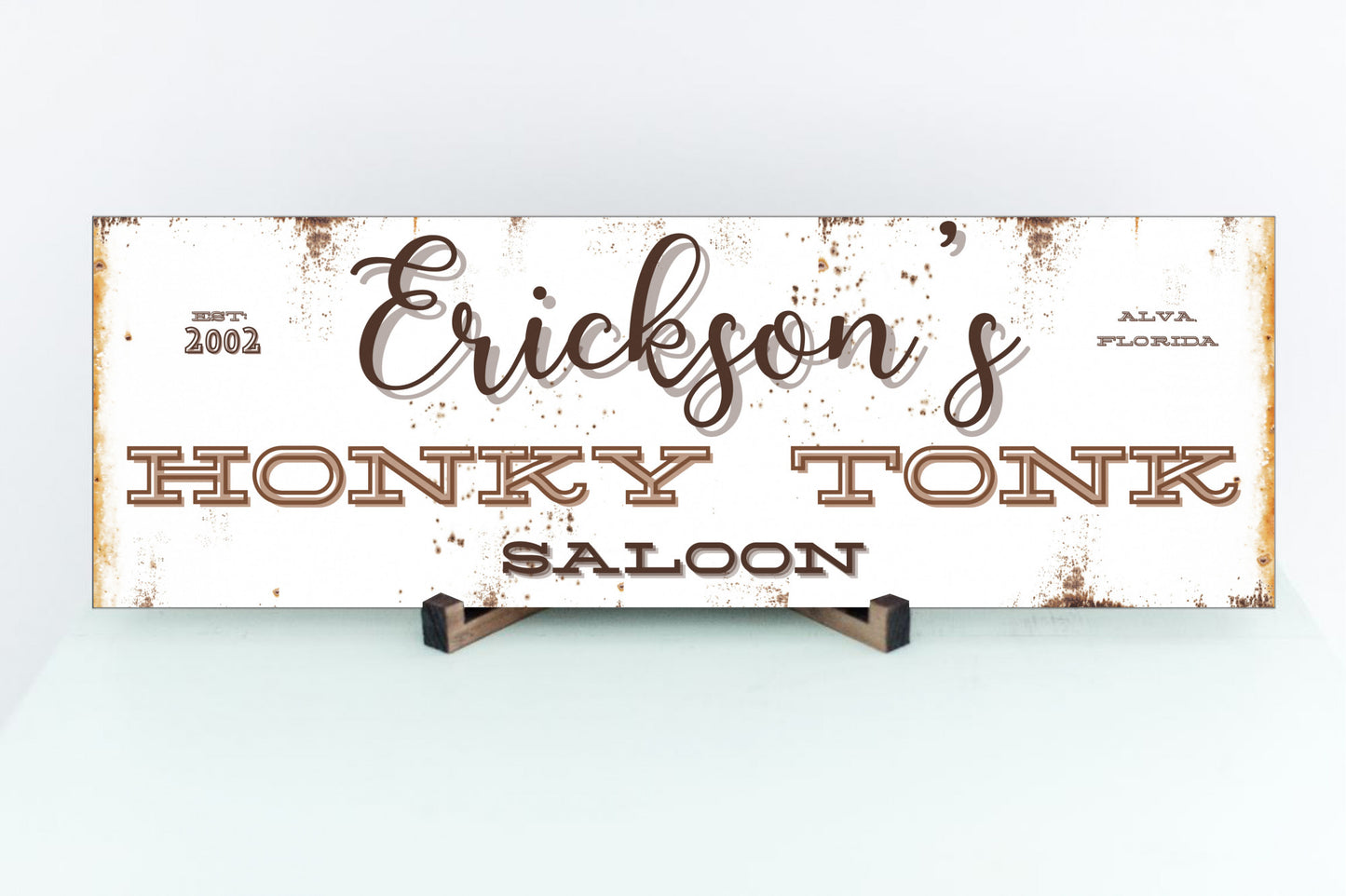 Personalized Honky Tonk Saloon sign - Great gift!