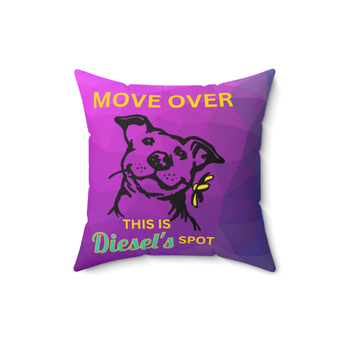 Pit bull Personalized Pillow-'Move Over' you're in the dog's spot!